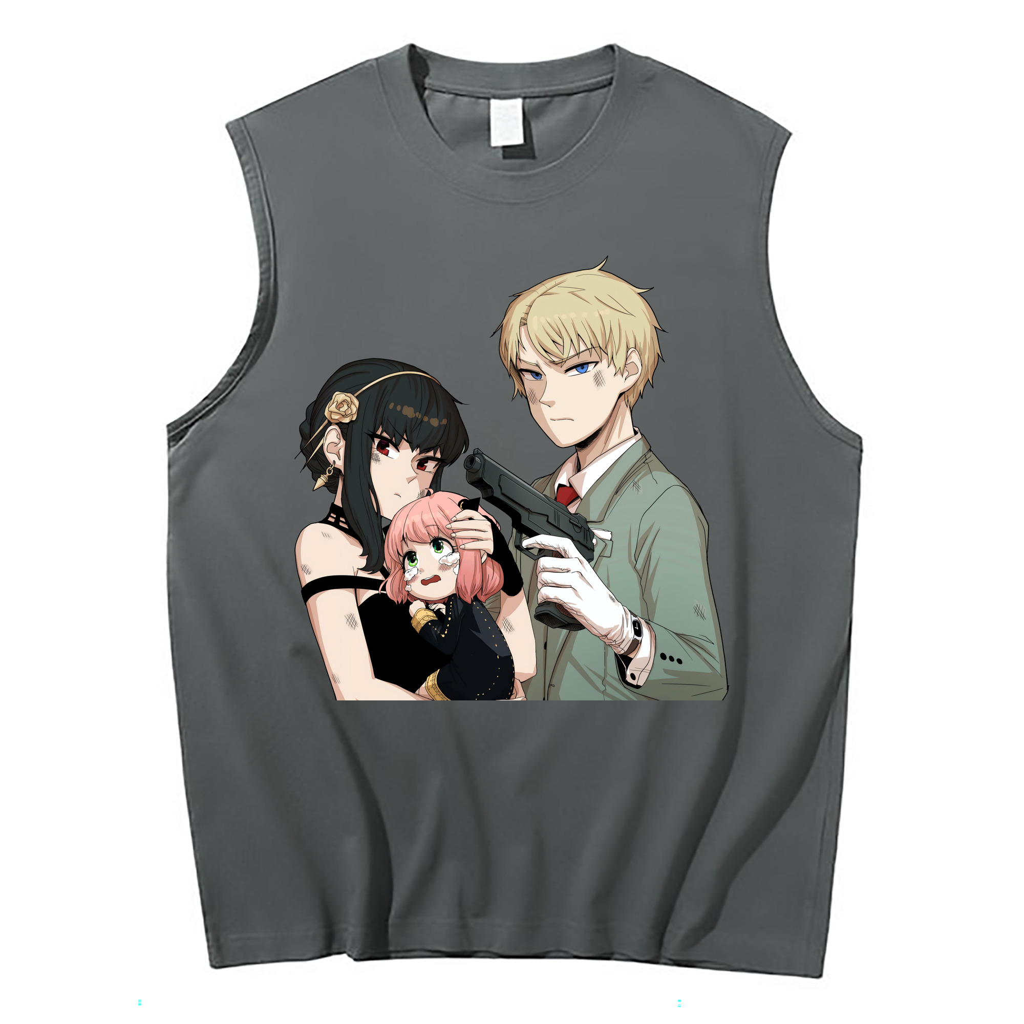 （画像用） SPY×FAMILY间谍家家酒 コットン100％タンクトップ（フロントプリント）